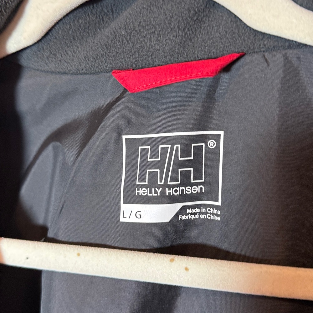Helly Hansen Jacket Women Sz Large Red mid weight jacket Viking Logo - Picture 4 of 8